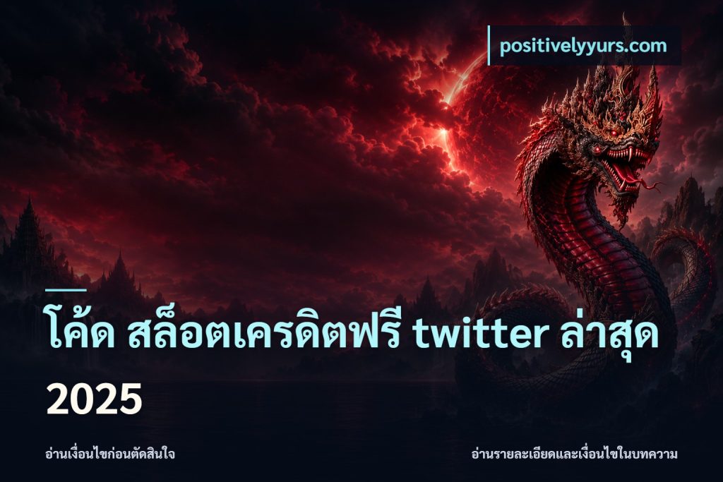 โค้ด สล็อตเครดิตฟรี twitter ล่าสุด 2025