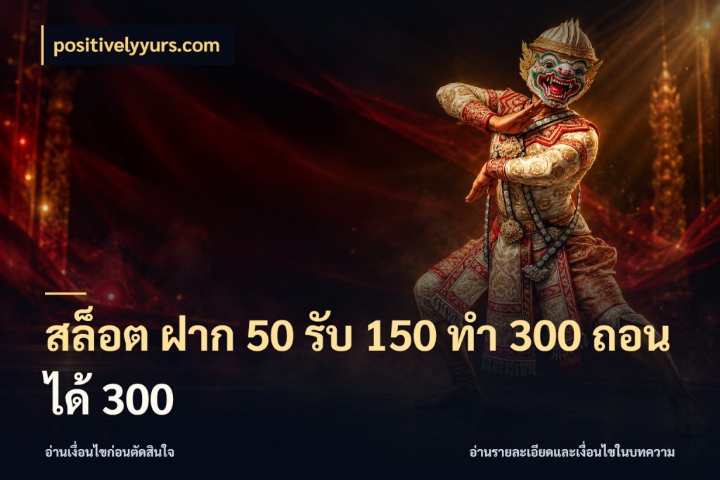 สล็อต ฝาก 50 รับ 150 ทํา 300 ถอนได้ 300 จุดเด่นของเครดิตที่คนชอบเกมอยากรู้ สไตล์ positivelyyurs.com
