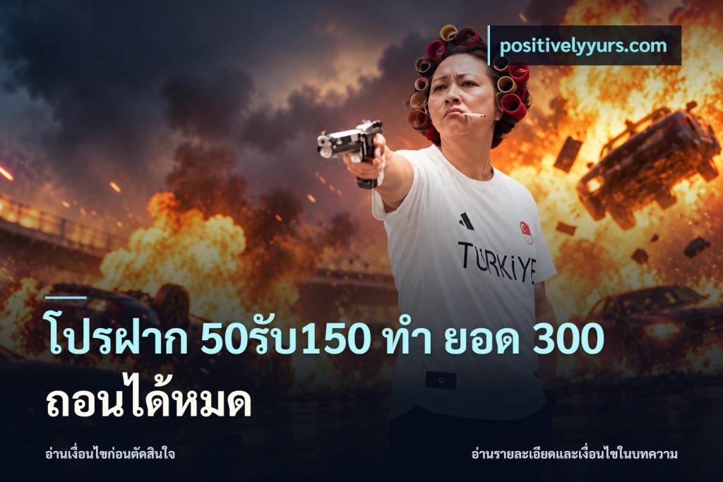 โปรฝาก 50รับ150 ทํา ยอด 300 ถอนได้หมด