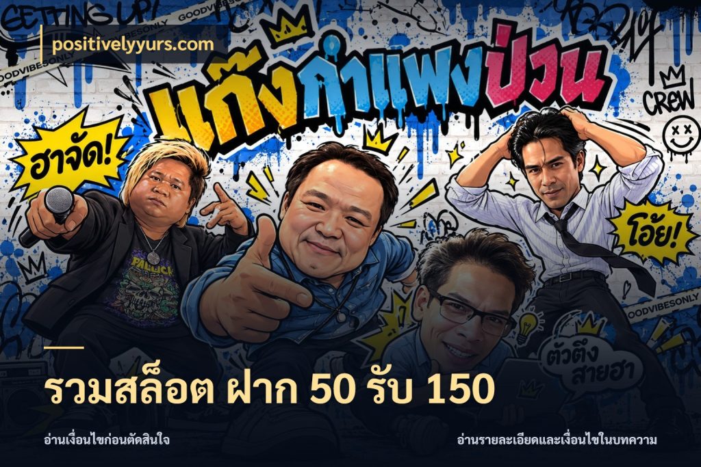 รวมสล็อต ฝาก 50 รับ 150 จับคู่โบนัสกับสไตล์เกมที่ชอบ ในมุม positivelyyurs.com