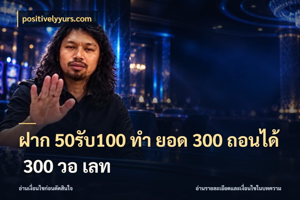 ฝาก 50รับ100 ทํา ยอด 300 ถอนได้ 300 วอ เลท สนุกกับตัวเลือกโปรในสไตล์ของคุณ กับ positivelyyurs.com