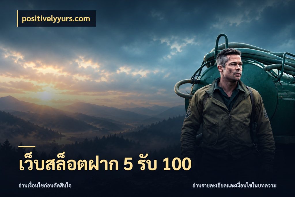 เว็บสล็อตฝาก 5 รับ 100 โปรยอดรับที่สายเกมสนใจ สไตล์ positivelyyurs.com