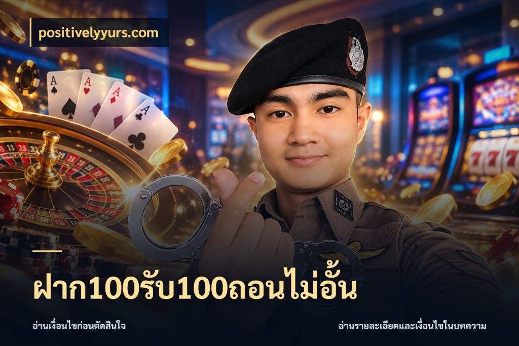 ฝาก100รับ100ถอนไม่อั้น ยอดฝากและยอดรับในมุมของคนชอบลุ้น กับ positivelyyurs.com