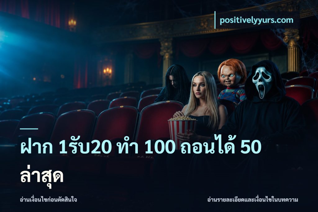 ฝาก 1รับ20 ทํา 100 ถอนได้ 50 ล่าสุด