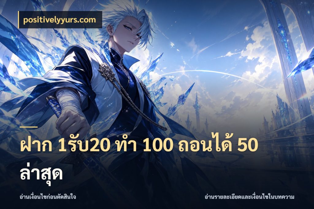 ฝาก 1รับ20 ทํา 100 ถอนได้ 50 ล่าสุด ยอดฝากและยอดรับในมุมของคนชอบลุ้น กับ positivelyyurs.com