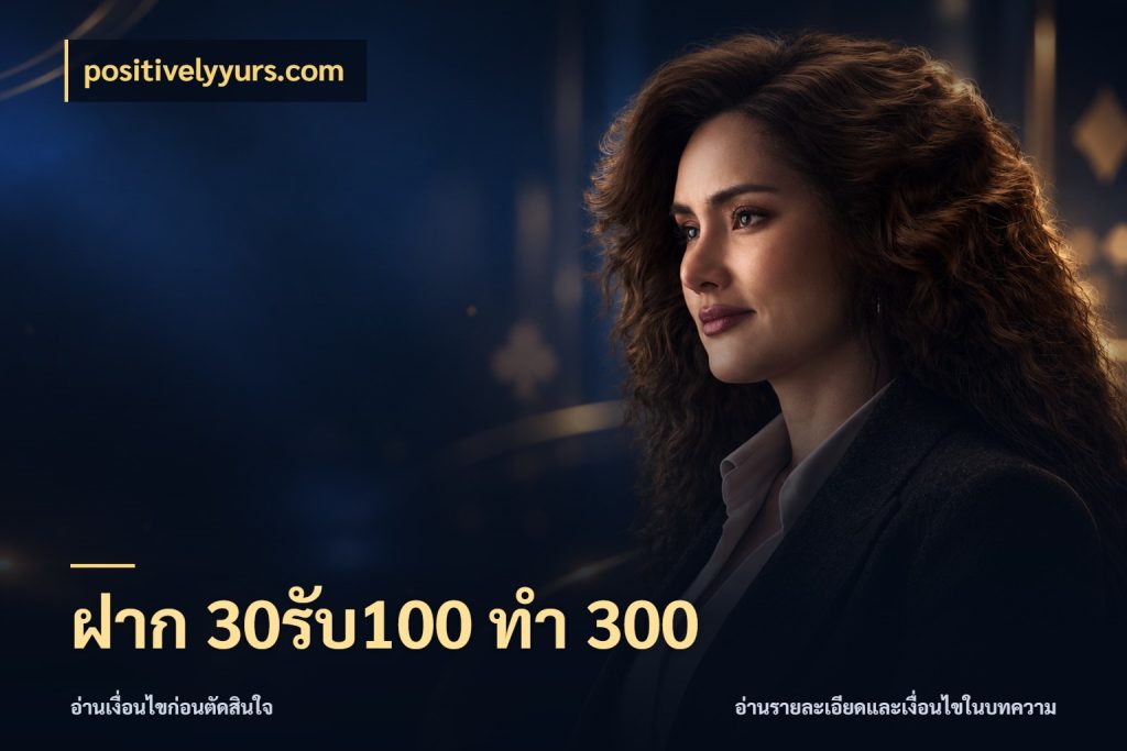 ฝาก 30รับ100 ทำ 300 จับคู่โบนัสกับสไตล์เกมที่ชอบ สไตล์ positivelyyurs.com