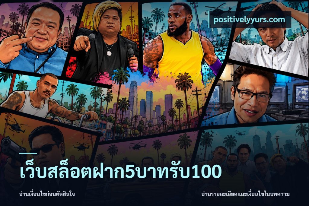 เว็บสล็อตฝาก5บาทรับ100