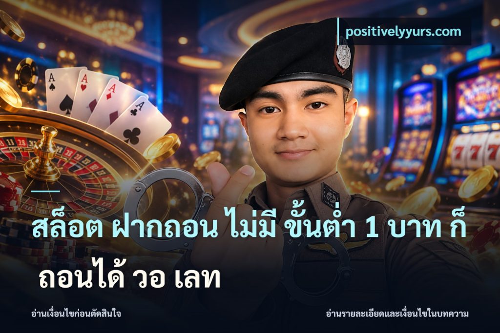 สล็อต ฝากถอน ไม่มี ขั้นต่ำ 1 บาท ก็ ถอนได้ วอ เลท
