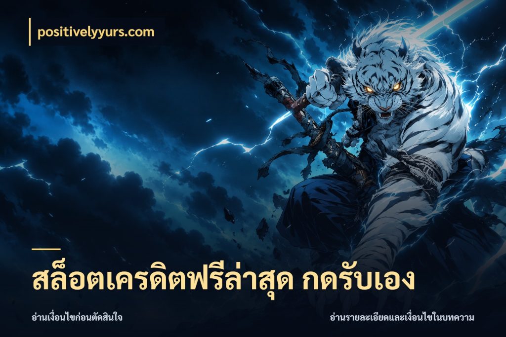 สล็อตเครดิตฟรีล่าสุด กดรับเอง positivelyyurs.com เครดิตฟรีในมุมที่สายโบนัสสนใจ