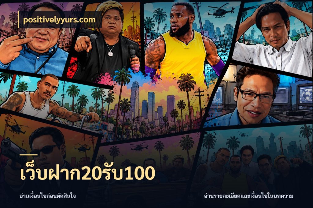 เว็บฝาก20รับ100 positivelyyurs.com โปรกับเกมที่ชอบเลือกให้ตรงสไตล์