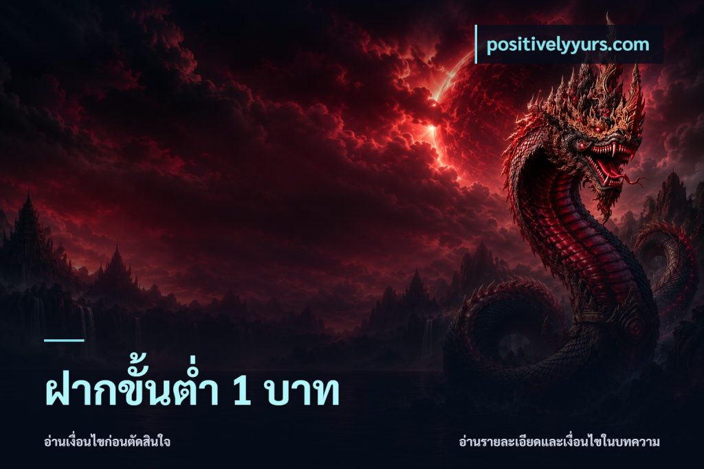 ฝากขั้นต่ำ 1 บาท