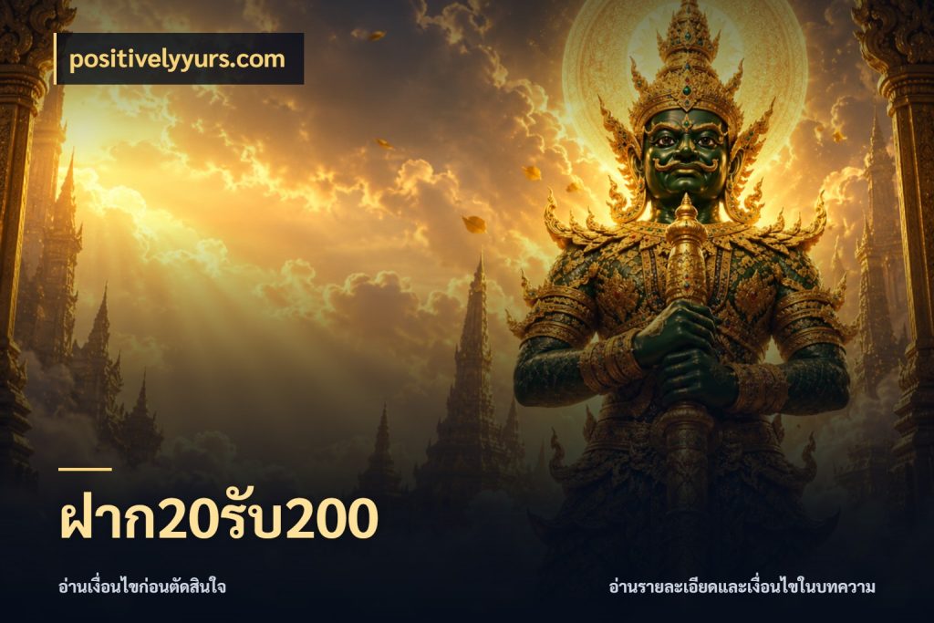 ฝาก20รับ200 positivelyyurs.com สีสันของโปรฝากและยอดรับ