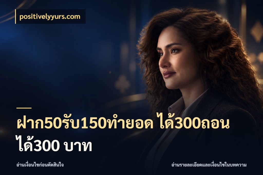 ฝาก50รับ150ทํายอด ได้300ถอนได้300 บาท จุดเด่นของเครดิตที่คนชอบเกมอยากรู้ กับ positivelyyurs.com