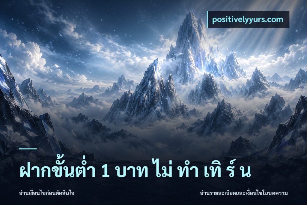 ฝากขั้นต่ำ 1 บาท ไม่ ทำ เทิ ร์ น