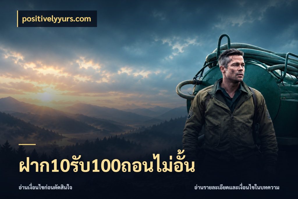ฝาก10รับ100ถอนไม่อั้น สีสันของโปรฝากและยอดรับ ในมุม positivelyyurs.com