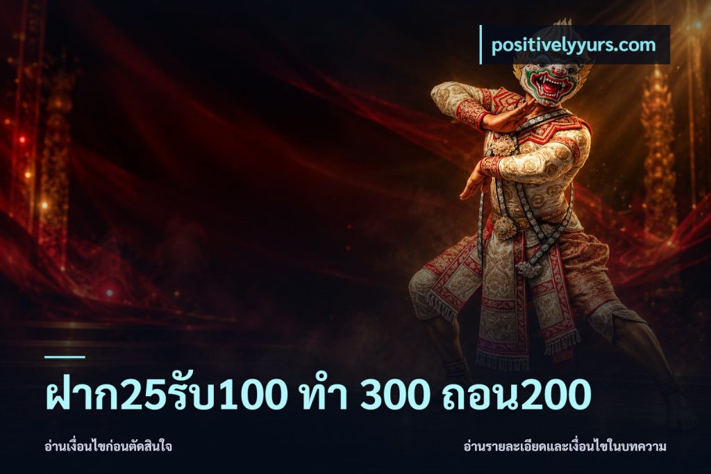 ฝาก25รับ100 ทํา 300 ถอน200