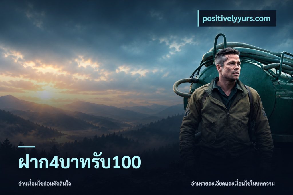 ฝาก4บาทรับ100