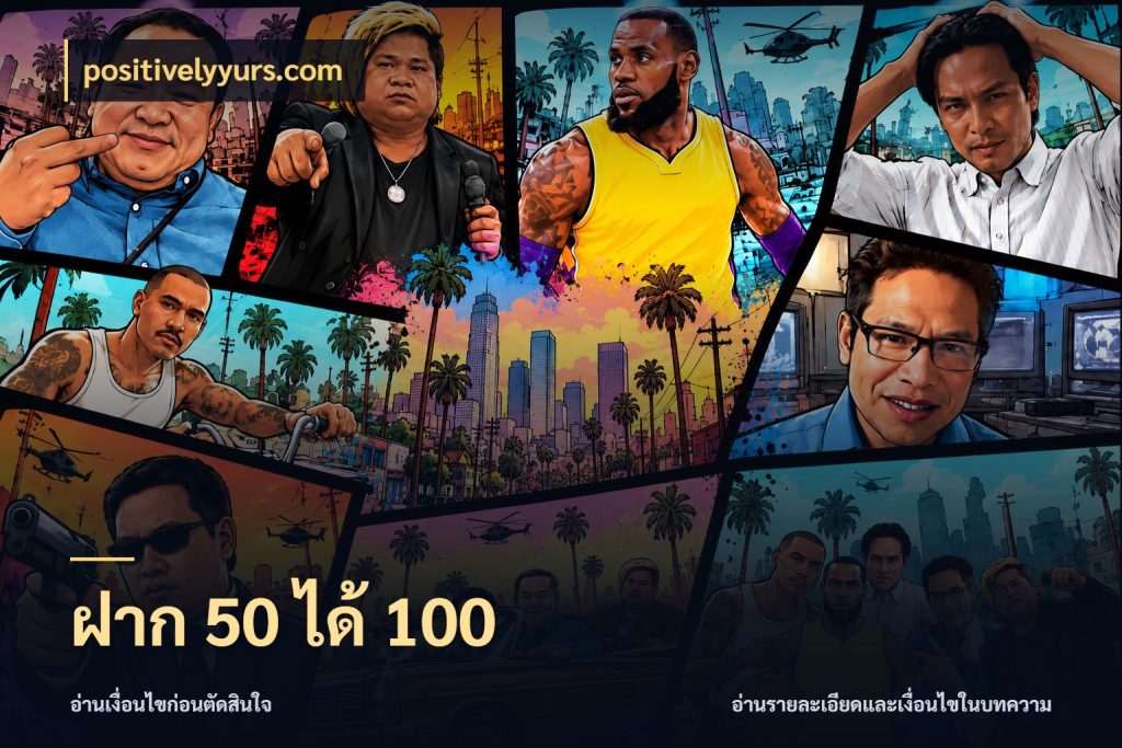 ฝาก 50 ได้ 100 โปรกับเกมที่ชอบเลือกให้ตรงสไตล์ สไตล์ positivelyyurs.com