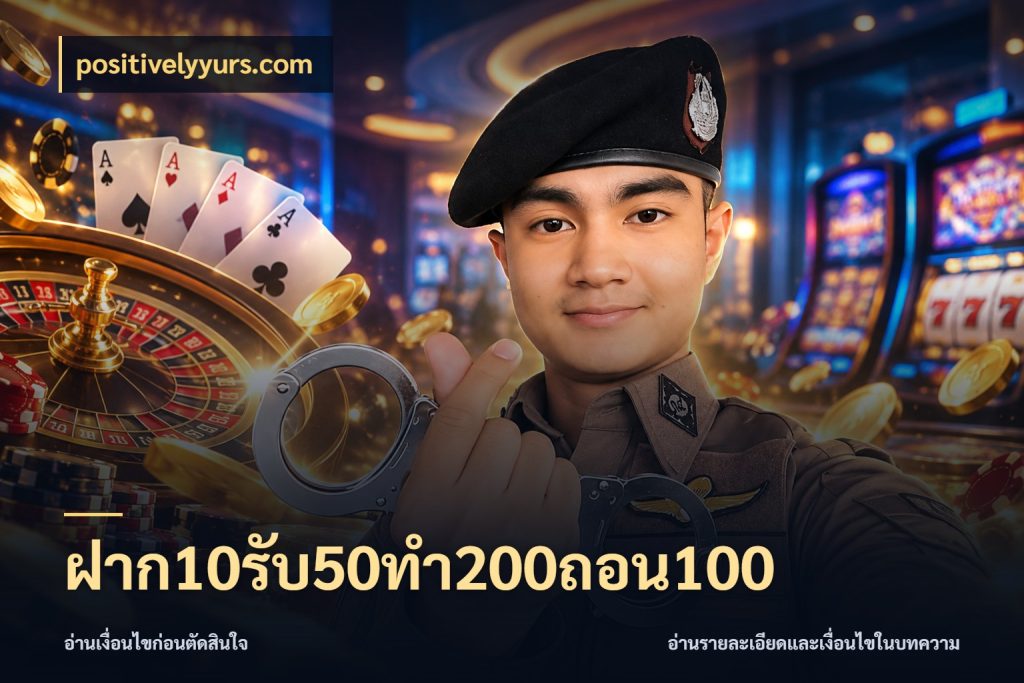 ฝาก10รับ50ทํา200ถอน100 เครดิตกับรูปแบบโปรที่ตรงใจ กับ positivelyyurs.com