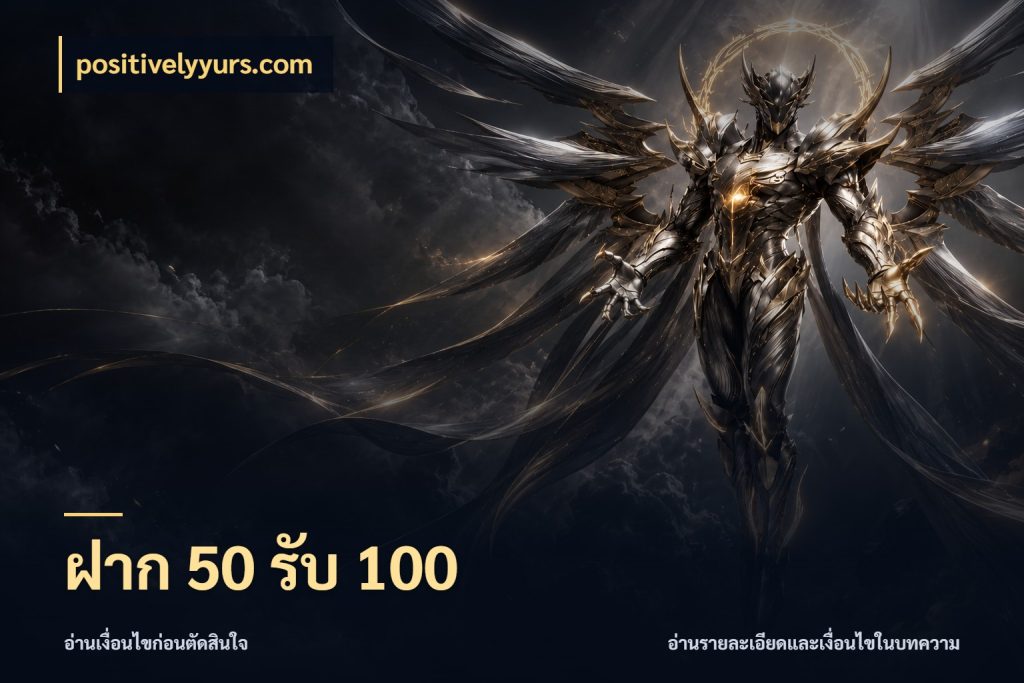 ฝาก 50 รับ 100 โปรยอดรับที่สายเกมสนใจ ในมุม positivelyyurs.com