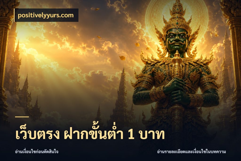 เว็บตรง ฝากขั้นต่ำ 1 บาท มุมสนุกของคนที่กำหนดขอบเขตตัวเอง สไตล์ positivelyyurs.com