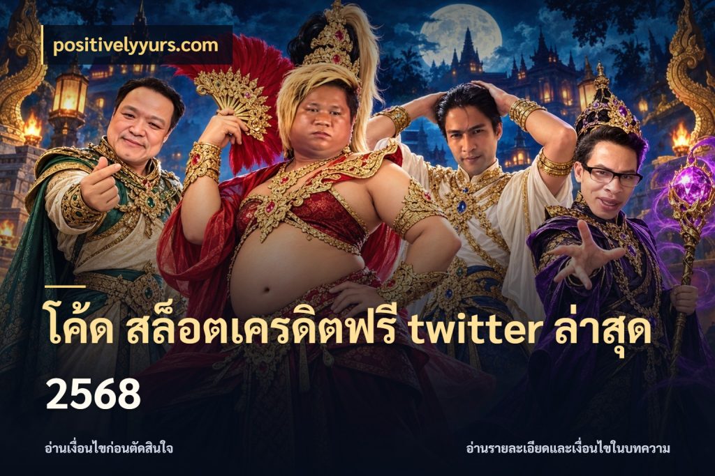 โค้ด สล็อตเครดิตฟรี twitter ล่าสุด 2568 จับมุมเด่นของเครดิตฟรีให้ตรงใจ ในมุม positivelyyurs.com