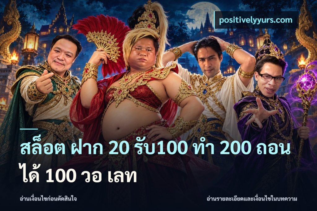 สล็อต ฝาก 20 รับ100 ทํา 200 ถอนได้ 100 วอ เลท