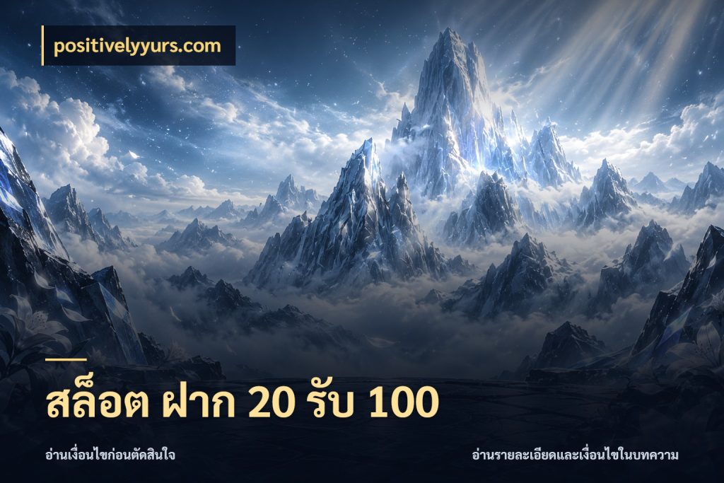 สล็อต ฝาก 20 รับ 100 จับประเด็นยอดรับก่อนเลือกความสนุก สไตล์ positivelyyurs.com