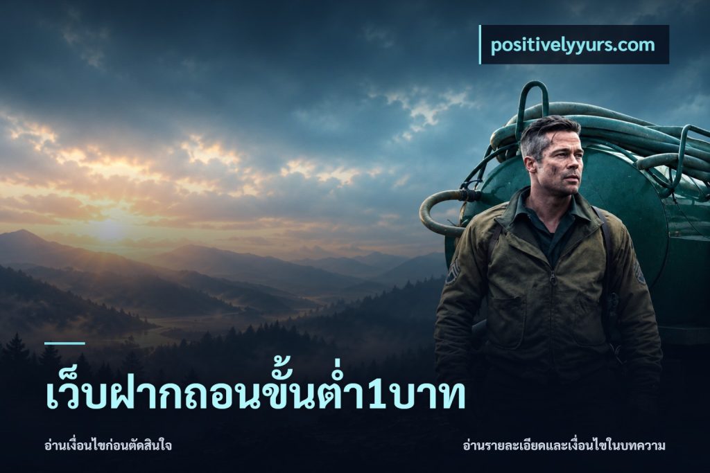 เว็บฝากถอนขั้นต่ำ1บาท