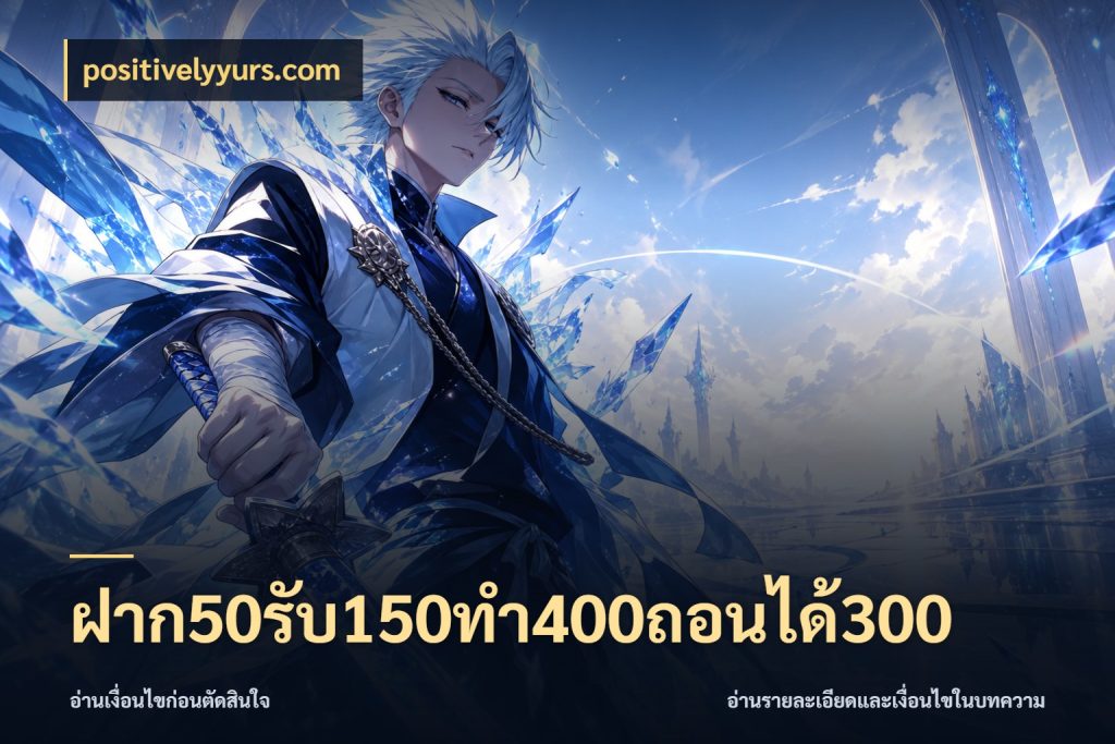 ฝาก50รับ150ทํา400ถอนได้300 positivelyyurs.com โปรกับเกมที่ชอบเลือกให้ตรงสไตล์