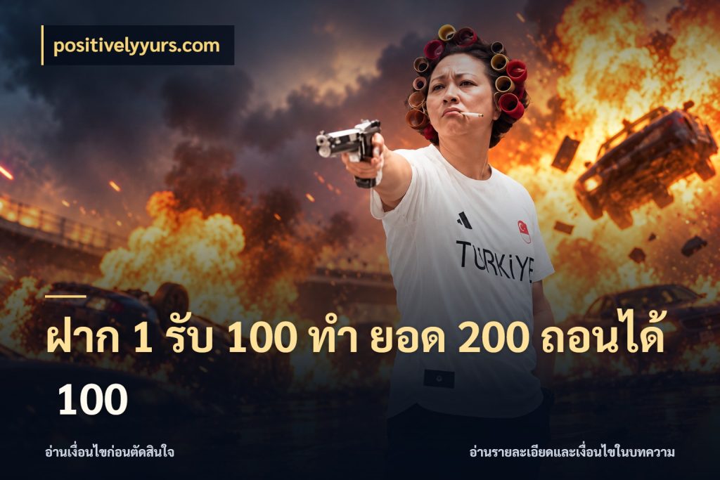 ฝาก 1 รับ 100 ทํา ยอด 200 ถอนได้ 100 สายโบนัสเลือกจังหวะสนุกได้อย่างไร ในมุม positivelyyurs.com