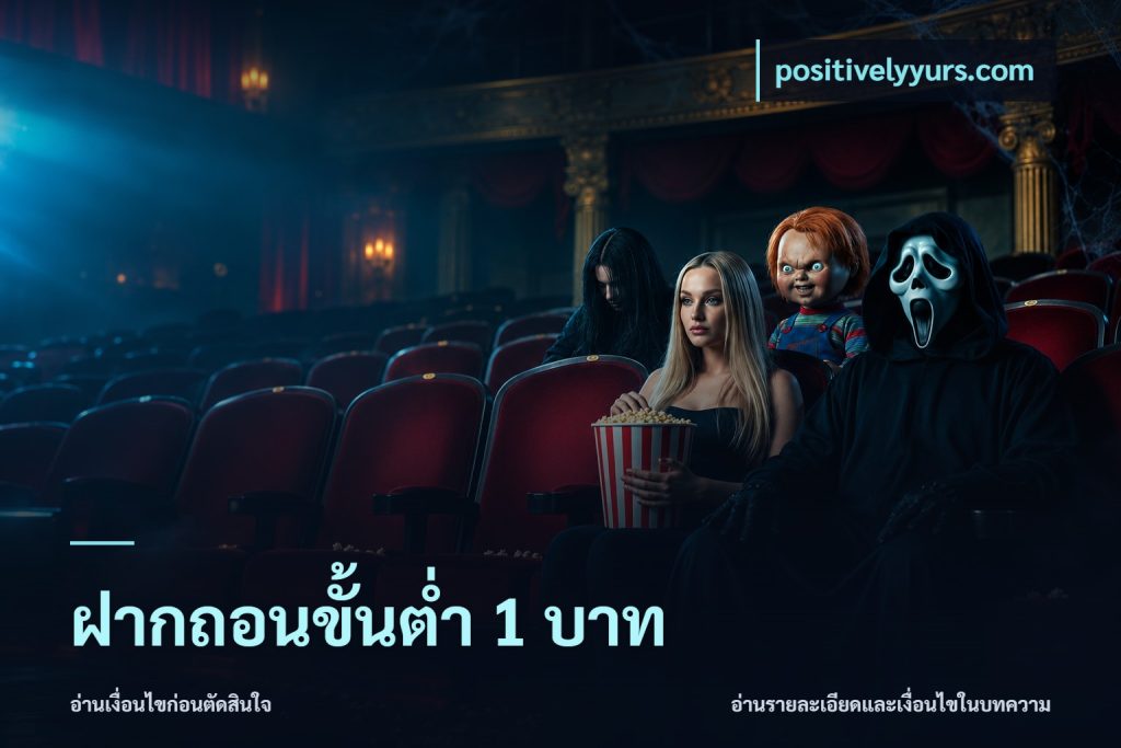 ฝากถอนขั้นต่ำ 1 บาท