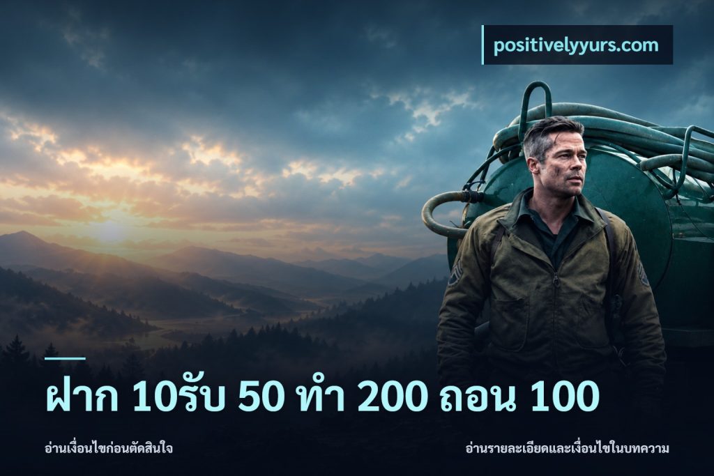 ฝาก 10รับ 50 ทํา 200 ถอน 100