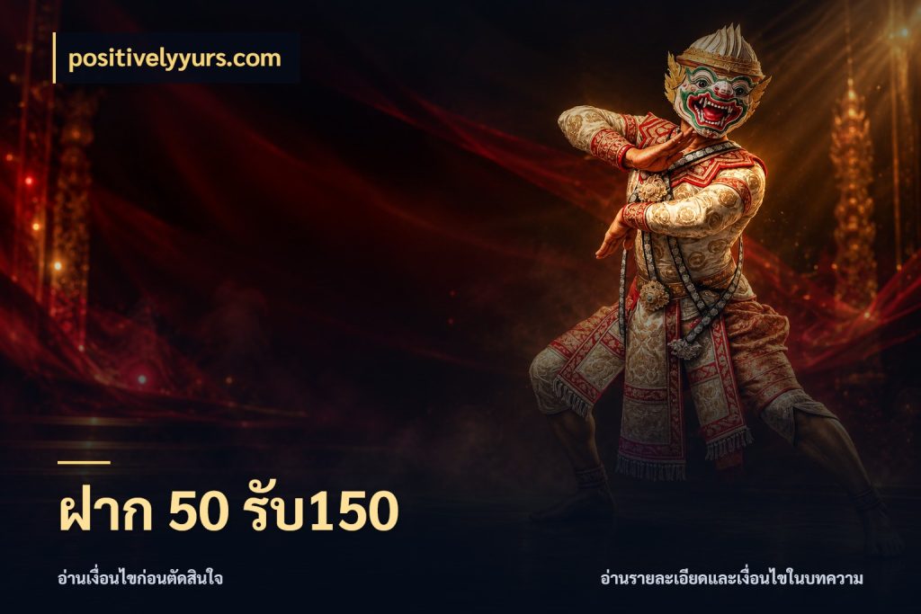 ฝาก 50 รับ150 สนุกกับตัวเลือกโปรในสไตล์ของคุณ ในมุม positivelyyurs.com