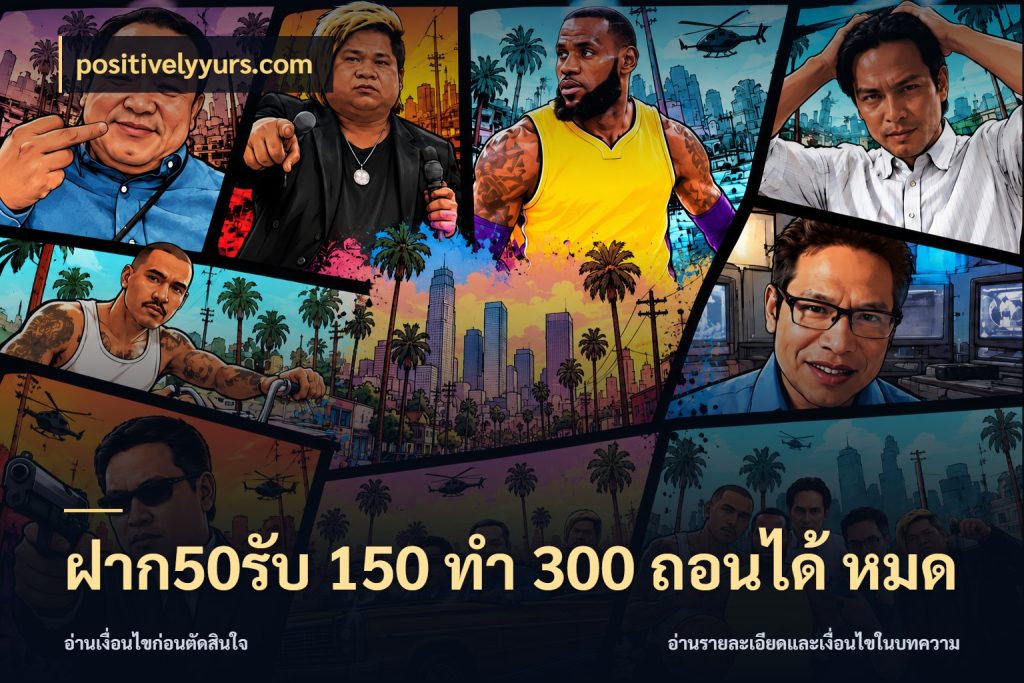 ฝาก50รับ 150 ทำ 300 ถอนได้ หมด สีสันของโปรฝากและยอดรับ สไตล์ positivelyyurs.com