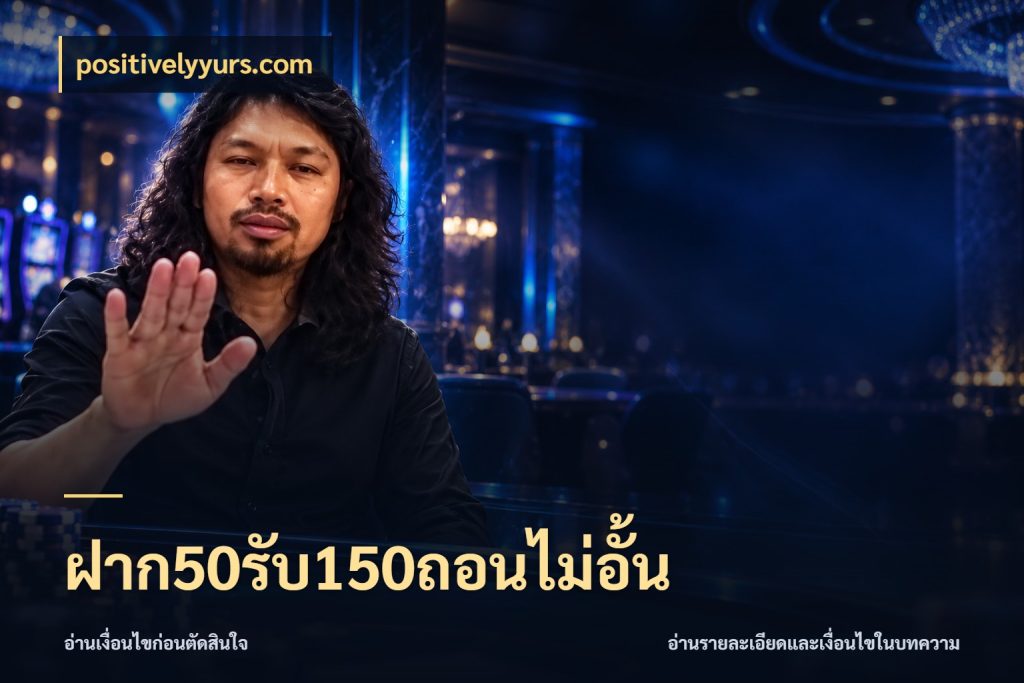 ฝาก50รับ150ถอนไม่อั้น positivelyyurs.com จับประเด็นยอดรับก่อนเลือกความสนุก