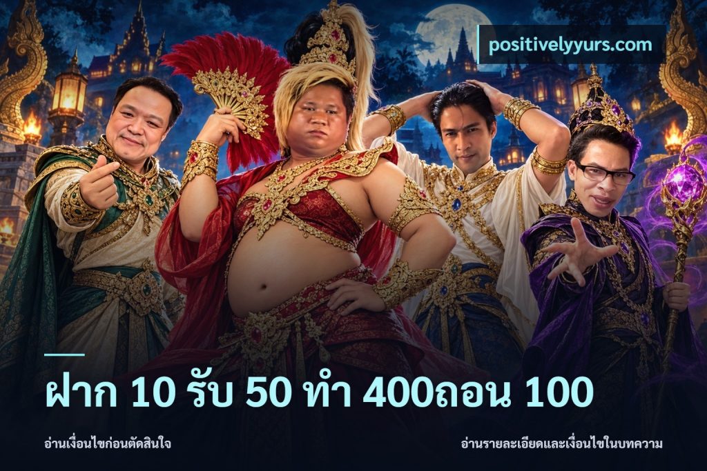 ฝาก 10 รับ 50 ทํา 400ถอน 100