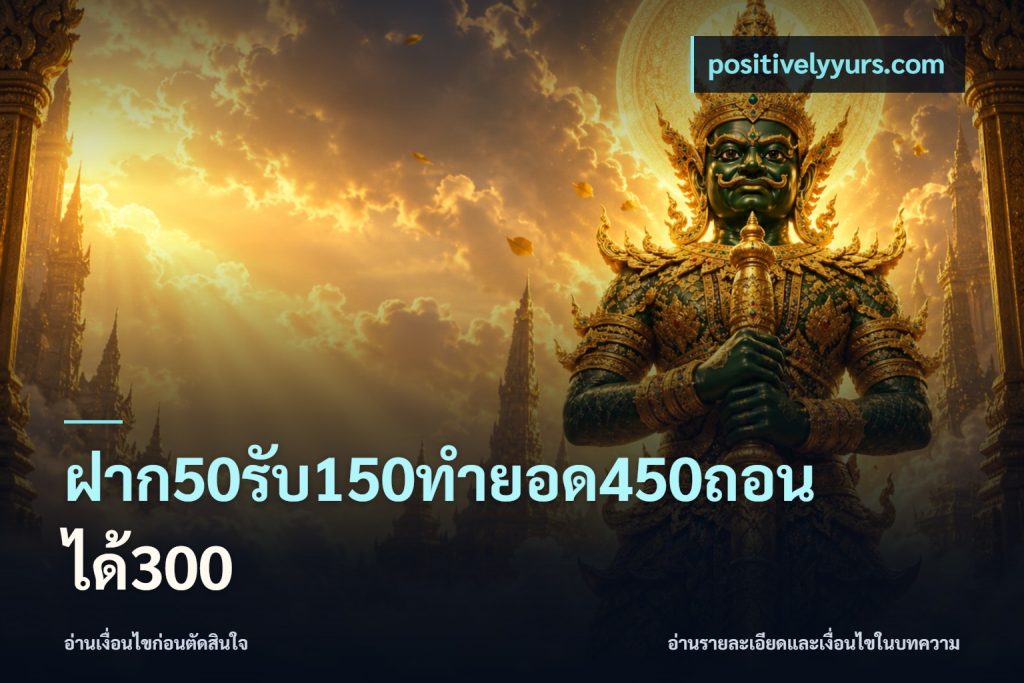 ฝาก50รับ150ทำยอด450ถอนได้300