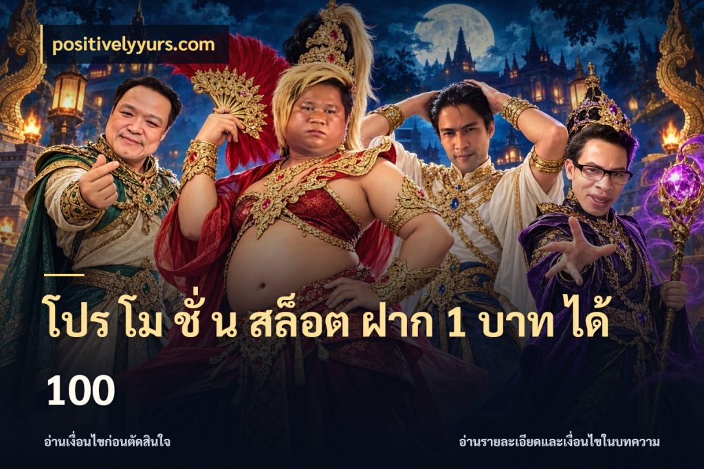 โปร โม ชั่ น สล็อต ฝาก 1 บาท ได้ 100 เปิดมุมโปรให้เข้ากับเกมแนวโปรด สไตล์ positivelyyurs.com