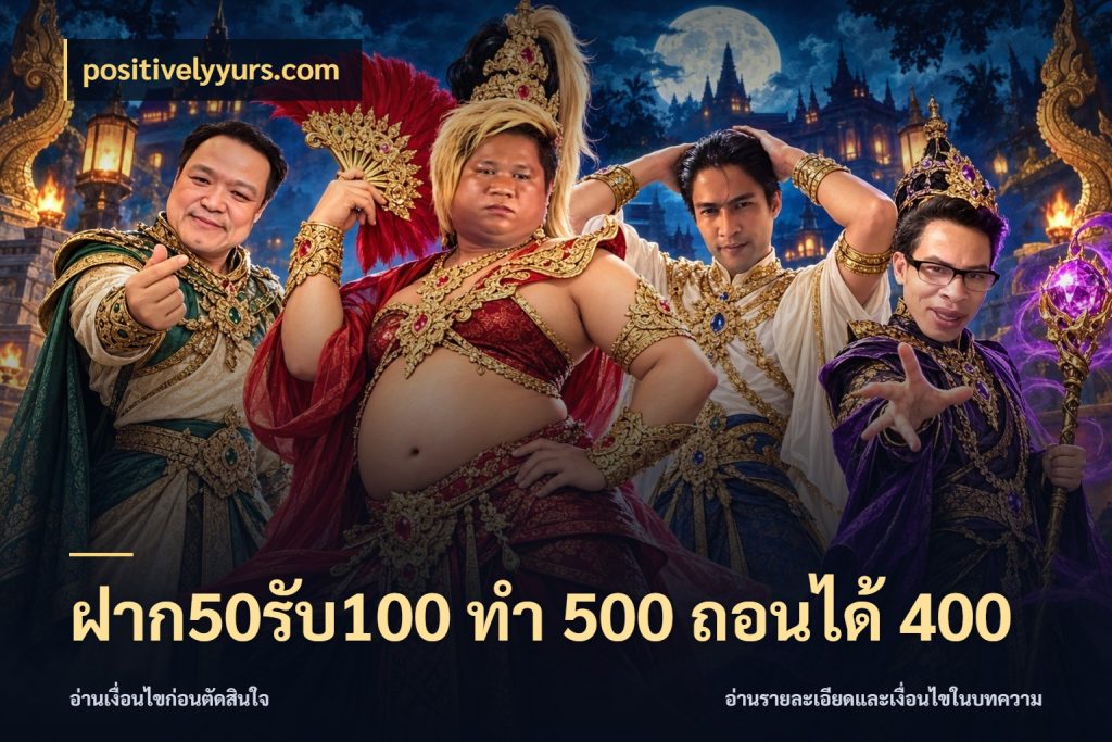 ฝาก50รับ100 ทํา 500 ถอนได้ 400 เปิดมุมโปรให้เข้ากับเกมแนวโปรด สไตล์ positivelyyurs.com