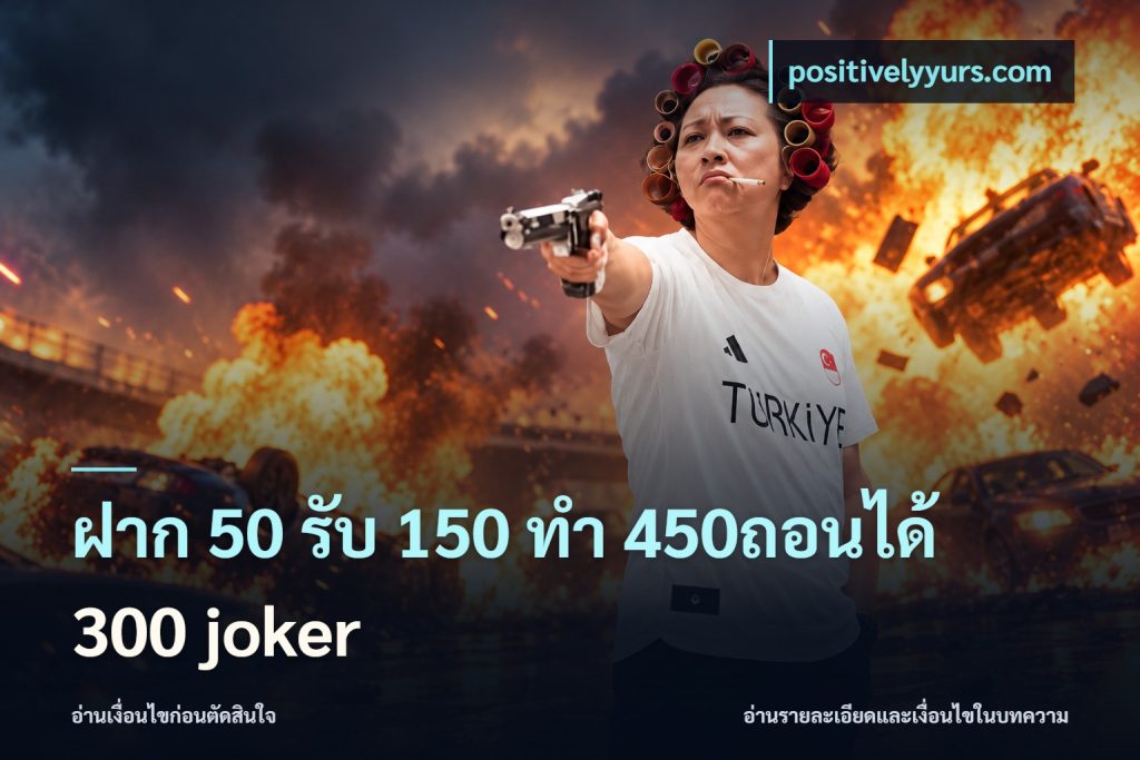 ฝาก 50 รับ 150 ทํา 450ถอนได้ 300 joker