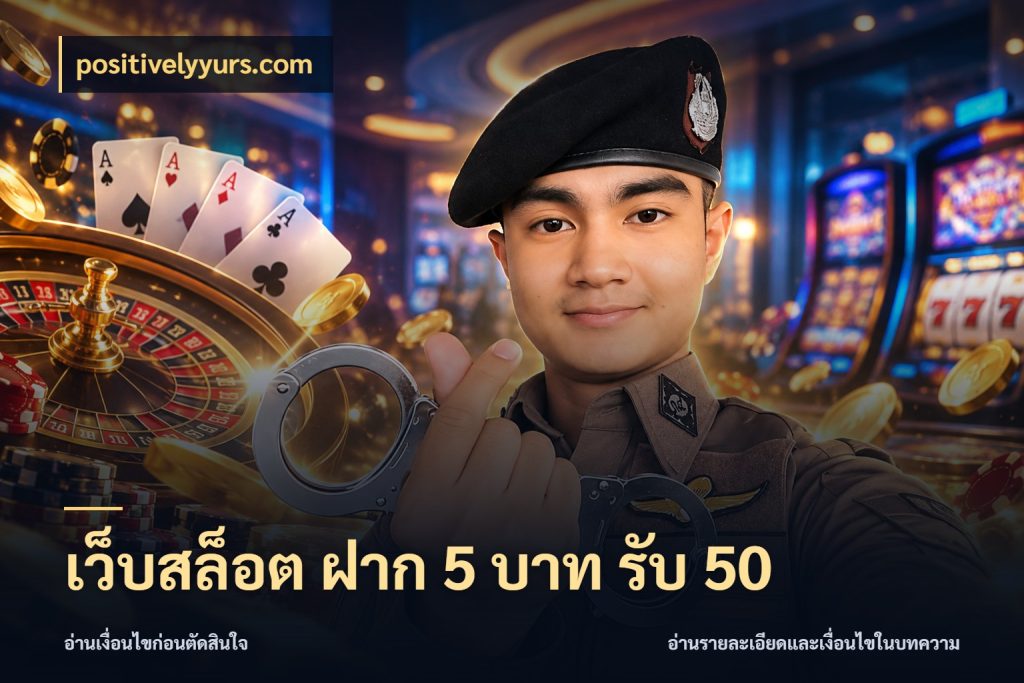 เว็บสล็อต ฝาก 5 บาท รับ 50 จับคู่โบนัสกับสไตล์เกมที่ชอบ ในมุม positivelyyurs.com