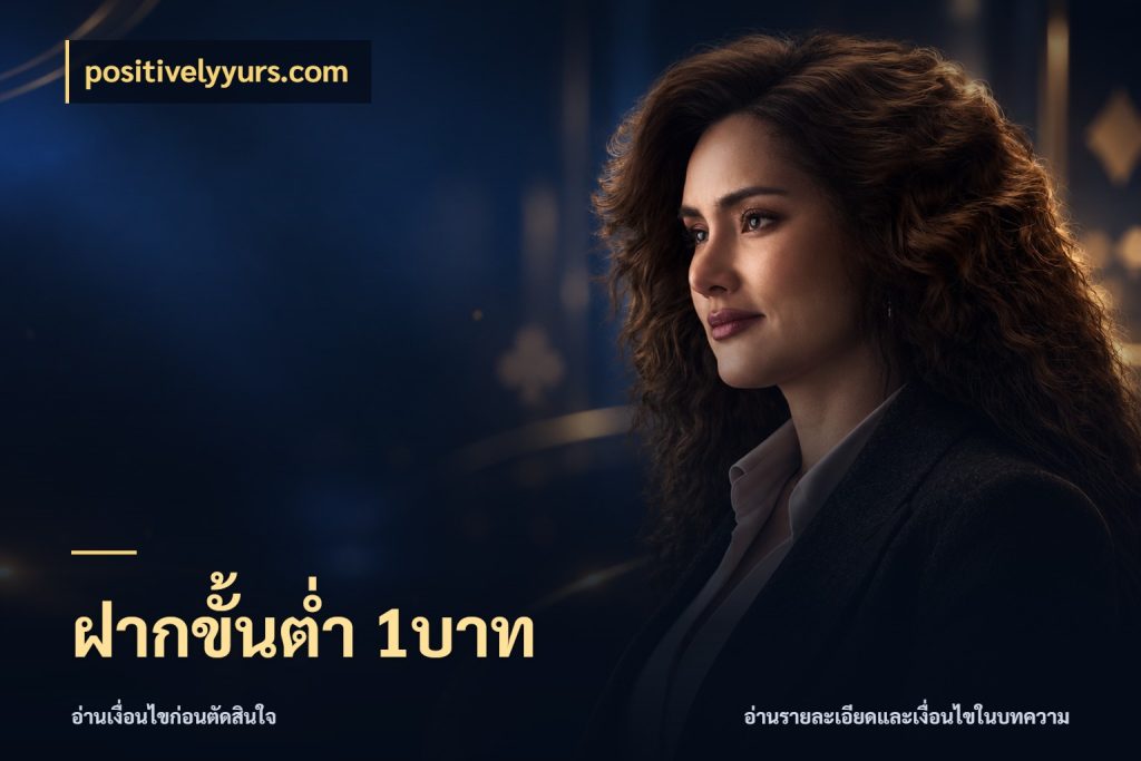 ฝากขั้นต่ำ 1บาท จำนวนเริ่มต้นกับสไตล์เกมที่ชอบ กับ positivelyyurs.com
