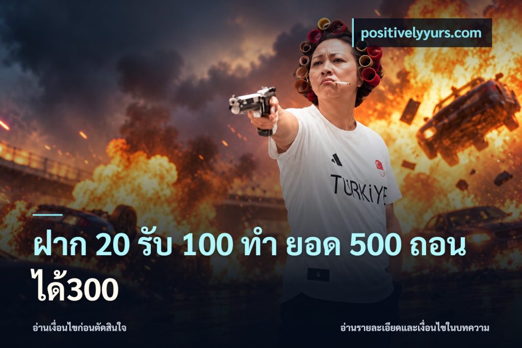ฝาก 20 รับ 100 ทํา ยอด 500 ถอนได้300