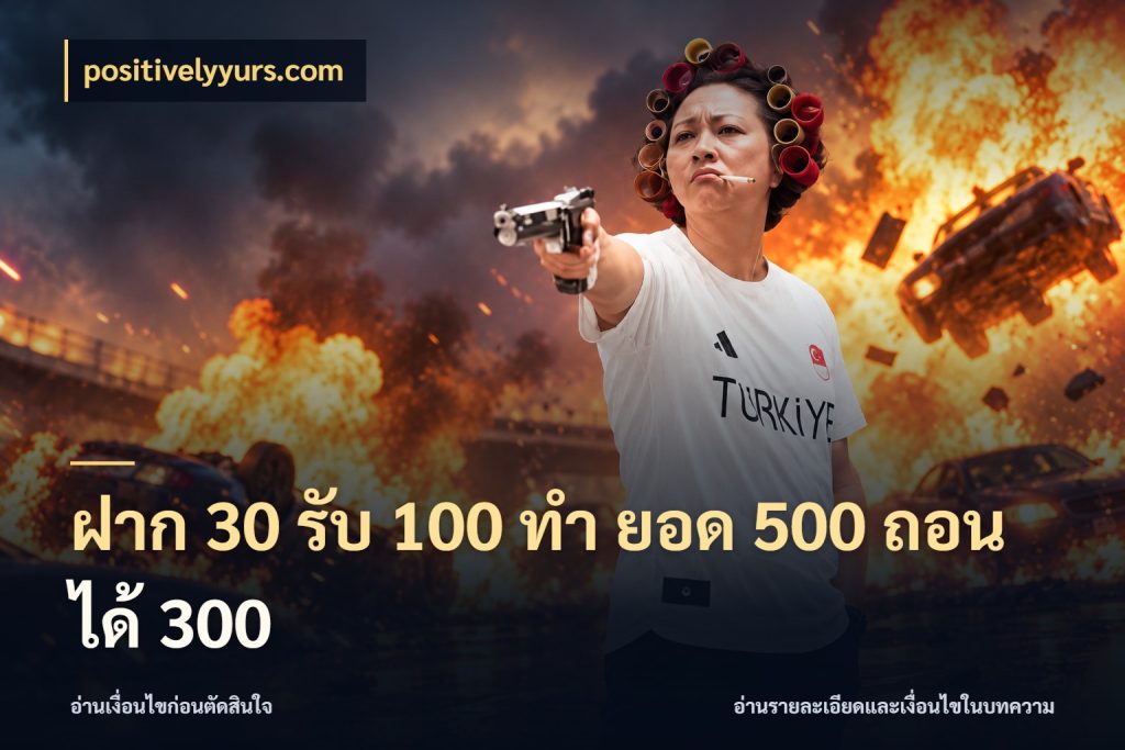 ฝาก 30 รับ 100 ทํา ยอด 500 ถอนได้ 300 positivelyyurs.com เครดิตกับรูปแบบโปรที่ตรงใจ