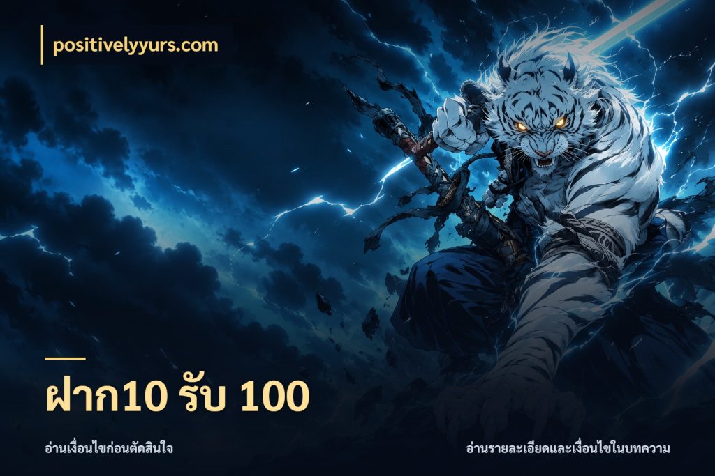 ฝาก10 รับ 100 positivelyyurs.com จับประเด็นยอดรับก่อนเลือกความสนุก