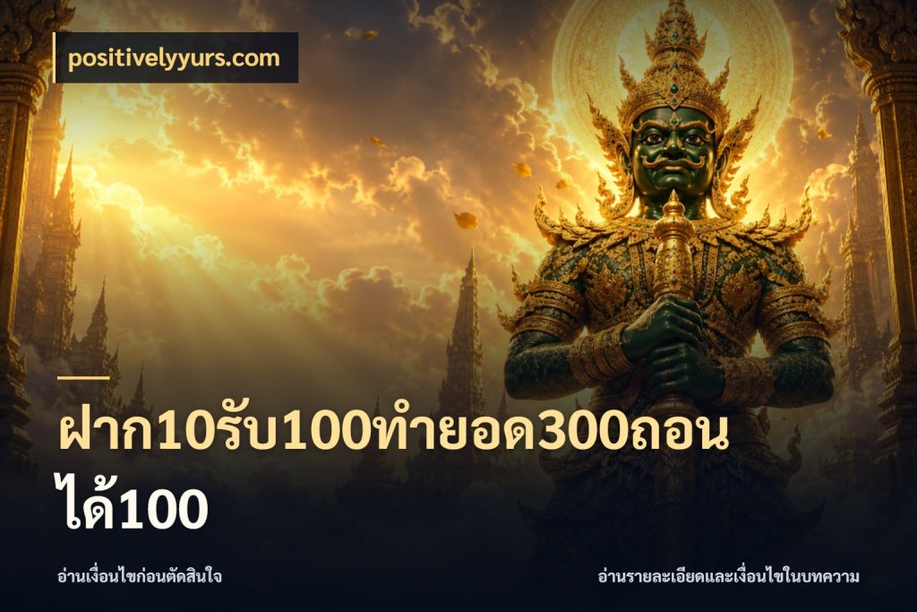 ฝาก10รับ100ทํายอด300ถอนได้100 รูปแบบโบนัสกับสิทธิ์ของสายเกม ในมุม positivelyyurs.com