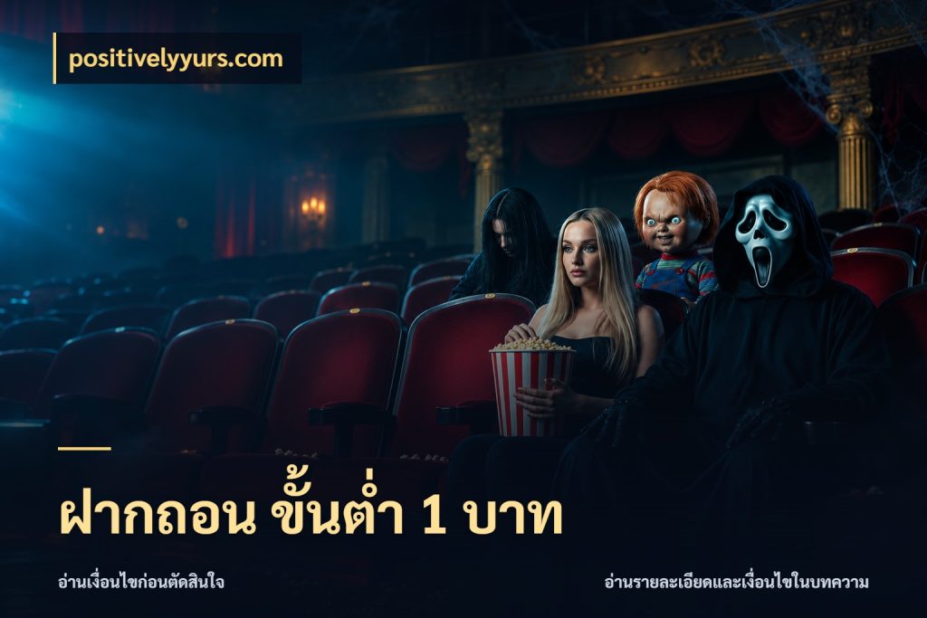 ฝากถอน ขั้นต่ำ 1 บาท ยอดเริ่มต้นน่าจับตากับสิทธิ์ที่เกี่ยวข้อง กับ positivelyyurs.com