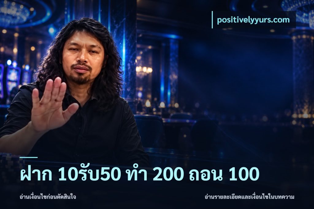 ฝาก 10รับ50 ทํา 200 ถอน 100